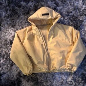 Essentials kids Light Yellow Utility Jacket